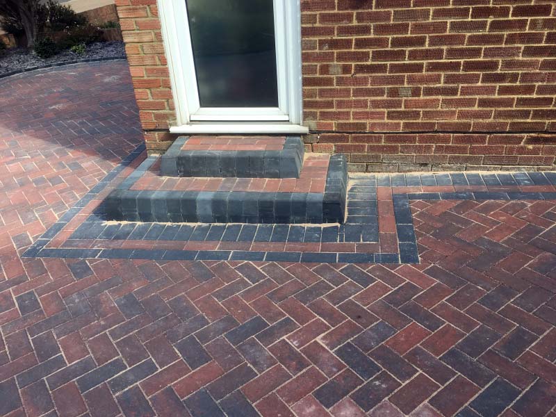 landscaping and steps project 08