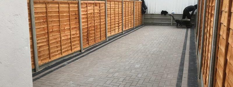 back garden patio new fence 02 back garden patio new fence 02