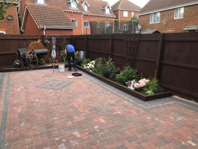 block paving garden project lancashire 16
