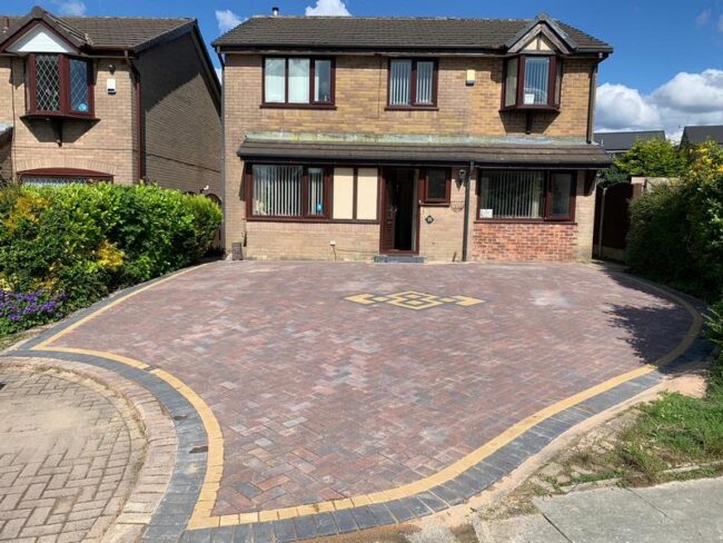 large burnley driveway block paving 06