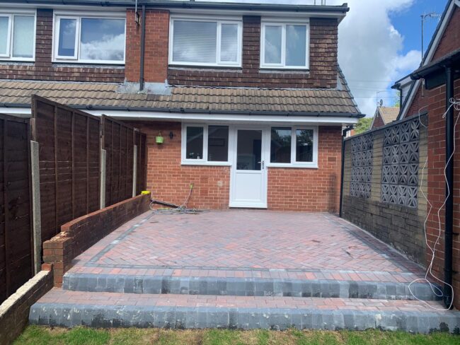 small burnley rear block paving project 06