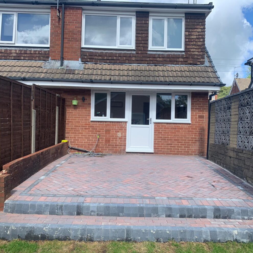 small burnley rear block paving project 06