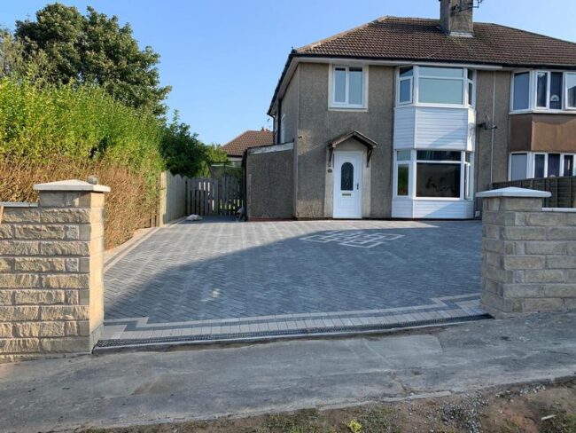 block paving driveway bury house 13