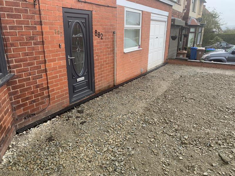 tarmac driveway soakaway drainage bury 20