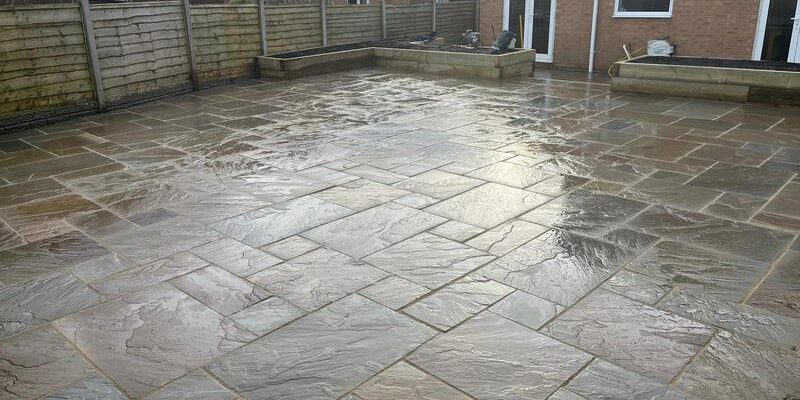 sandstone patio rear side house burnley 20