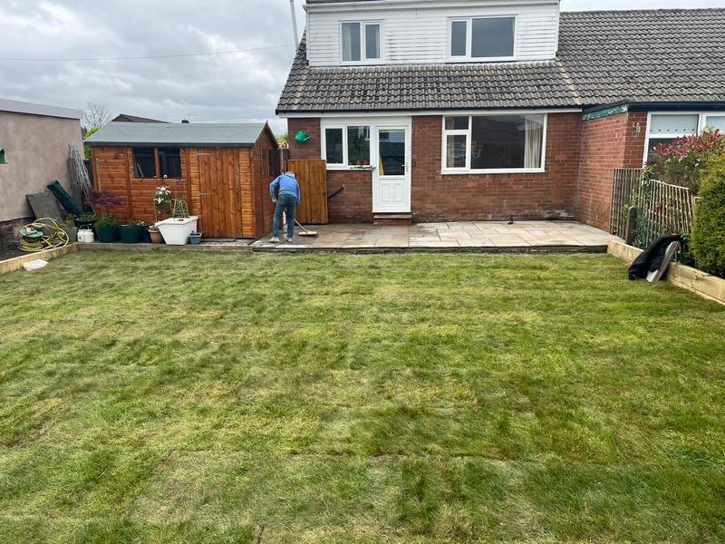 bury new patio new grass turf 12 bury new patio new grass turf 12