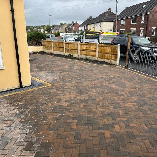 block paving fencing clitheroe 07