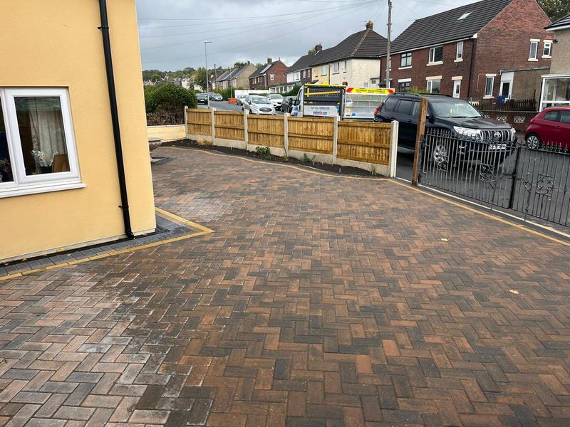 block paving fencing clitheroe 07