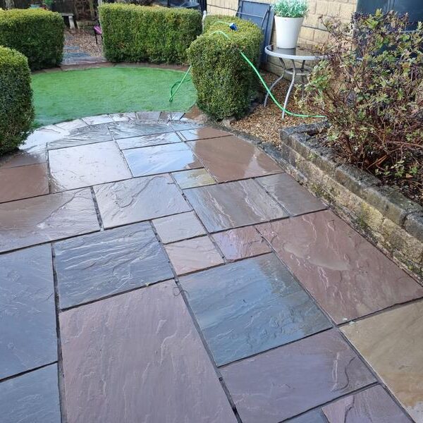 sandstone paving artificial grass burnley 02