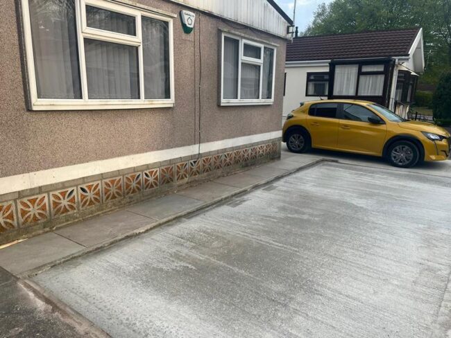 concrete parking area driveway 04