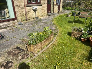 block paving sandstone patio full house hardscaping 0010