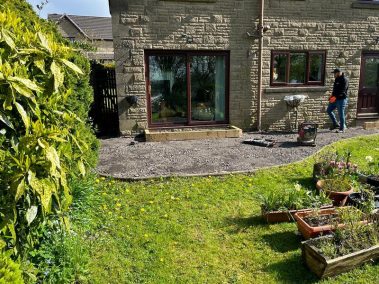 block paving sandstone patio full house hardscaping 0014