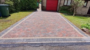 block paving sandstone patio full house hardscaping 0019