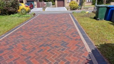 block paving sandstone patio full house hardscaping 0026