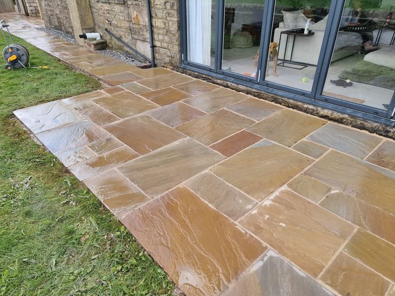 indian sandstone patio burnley 07