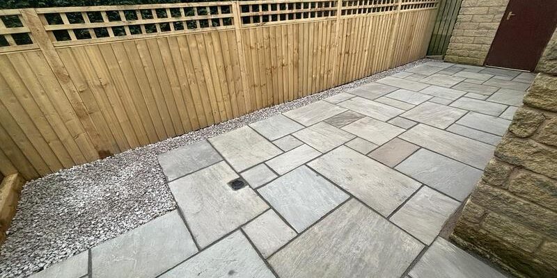 front rear patio with fencing and turf burnley 07 front rear patio with fencing and turf burnley 07
