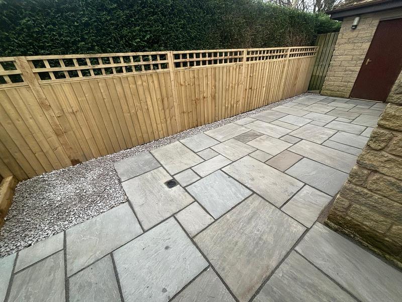 front rear patio with fencing and turf burnley 07 front rear patio with fencing and turf burnley 07
