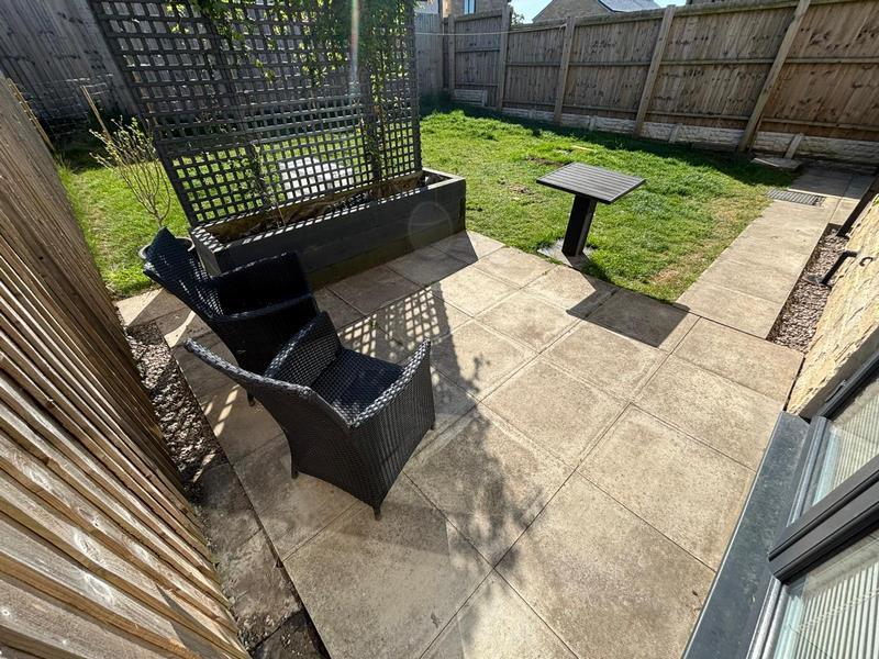 indian sandstone patio artificial grass colne 14 (Copy)