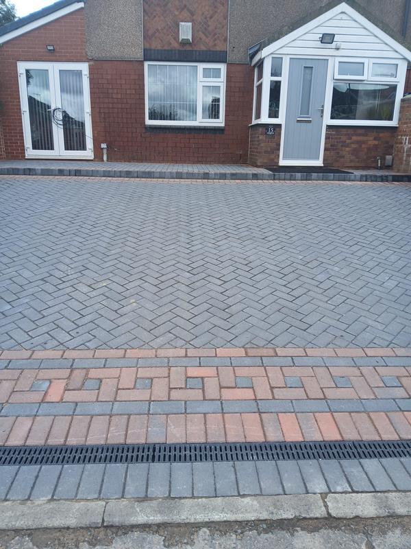 block paved driveway drainage step darwen 05