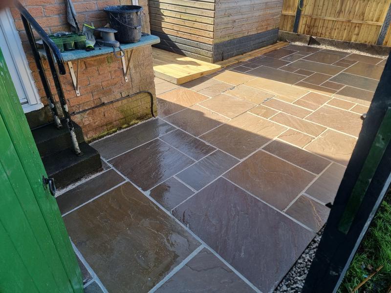 raj green indian sandstone patio blackburn 3