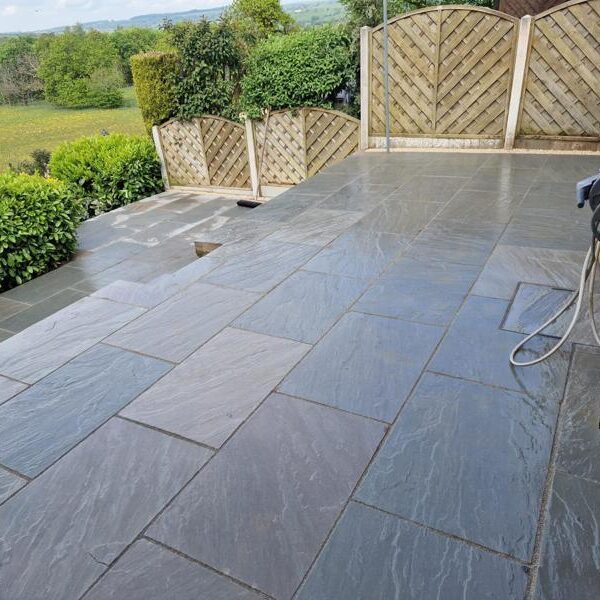 kandla grey indian sandstone patio nelson 25