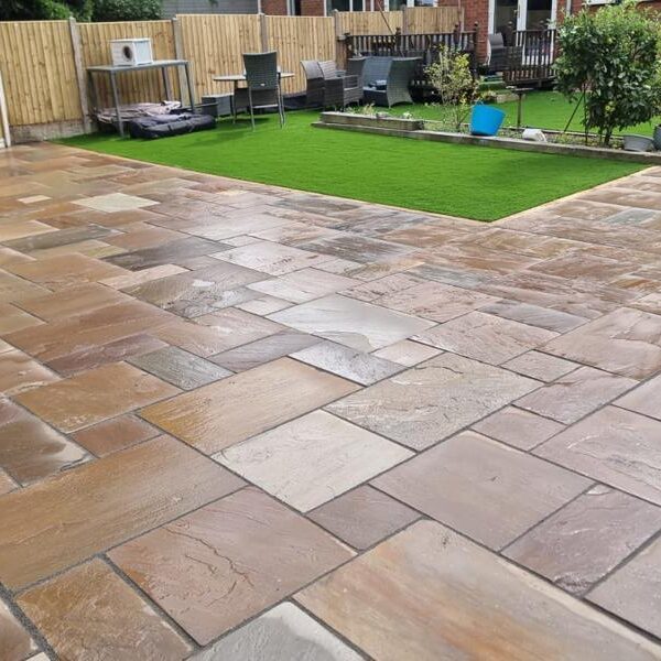 indian sandstone patio in accrington 10