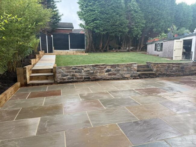 raj green indian sandstone patio accrington 10