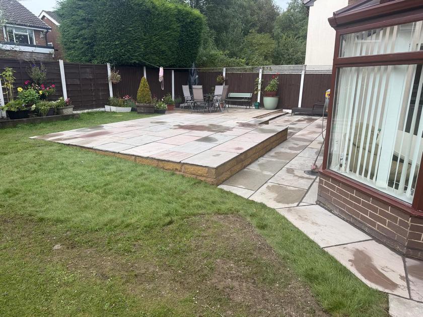 burnley rockery to patio renovation 1